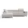GRAINGOLD Eckcouch Polyester 4-Sitzer Grau