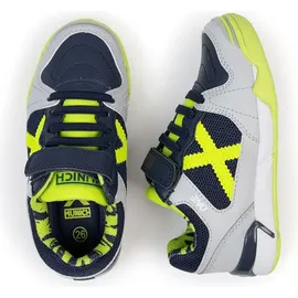 Munich One Velcro 76 Hallenfußballschuhe - Grey - EU 31