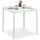 Relaxdays Gartentisch 78 x 78 x 74,5 cm Weiß
