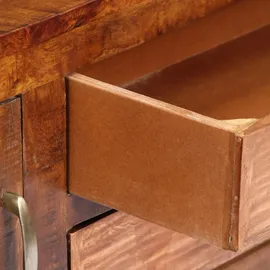 vidaXL Sideboard 118x30x75 cm Massivholz Mango