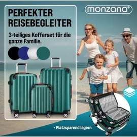 monzana Koffer-Set 3-tlg. grün