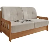 Livetastic Schlafsofa, Kiefer, Beige, Textil, Kiefer, massiv, Uni, 2-Sitzer, 154x88x90 cm, Made in Eu einzeln ausziehbar, Kinder- , Jugendzimmer, Jugendmöbel, Jugendsofas