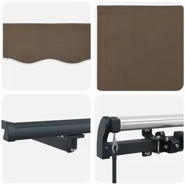 vidaXL Einziehbare Markise 2,5 x 2 m taupe