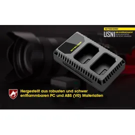 Nitecore USN1 USB-Ladegerät für Sony Cameras