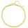 Hey Happiness Vergold. Fußkette Schlangenkette Edelstahl in Gold - (L) 21 cm | Gr.: onesize