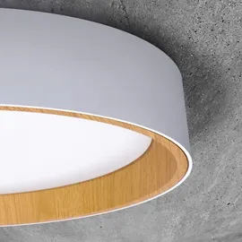SOLIGHT LARIOS 1 Deckenleuchte Ø39 cm weiß/beige