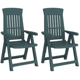 vidaXL Gartenstuhl 58 x 61 x 109,5 cm grün 2 St.
