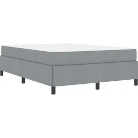 vidaXL Boxspringbett 160 x 200 cm Hellgrau