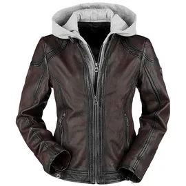 Gipsy Mauritius Angy W18 LASANV Frauen Lederjacke dunkelrot M 100% Leder Basics, Biker - M