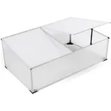 LINDER EXCLUSIV Frühbeet Gewächshaus Alu HKP 4 mm 1,20 x 0,80 x 0,40 m