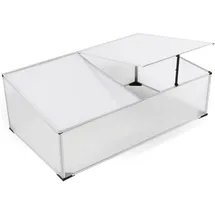 LINDER EXCLUSIV Frühbeet Gewächshaus Alu HKP 4 mm 1,20 x 0,80 x 0,40 m