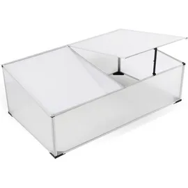 LINDER EXCLUSIV Frühbeet Gewächshaus Alu HKP 4 mm 1,20 x 0,80 x 0,40 m