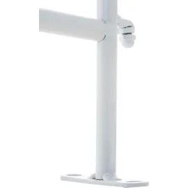 CLP Gartenzäune Mangold 4er Set Metall 60 x 30 cm Weiß