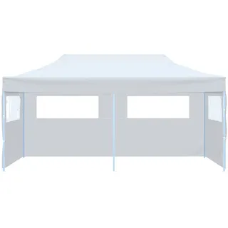 vidaXL Pop-Up Partyzelt 3 x 6 m inkl. Seitenteile weiß