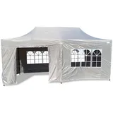 GRASEKAMP Faltpavillon Modena 3 x 6 m inkl. Seitenteile Grau
