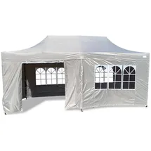 GRASEKAMP Faltpavillon Modena 3 x 6 m inkl. Seitenteile Grau