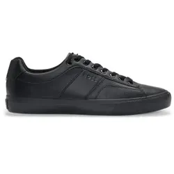 BOSS für Herren. 50522833 Turnschuhe mit glatten und körnigen Texturen Schwarz (45), Wohnung, Schnürsenkel, Lässig