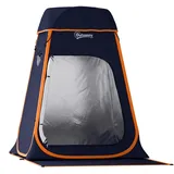 Tragbares Pop-up-duschzelt, Toilettenzelt Für Camping, Faltbar, Abnehmbares Dach, Mit Tragetasche, 152 X 152 X 200 Cm, Dunkelblau