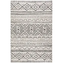 Outdoorteppich Silla 80 x 150 cm Polypropylen Beige Creme