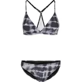 URBAN CLASSICS Tie Dye Triangle Back Bikini Black / White XS