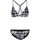 URBAN CLASSICS Tie Dye Triangle Back Bikini Black / White XS
