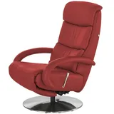 Hukla Relaxsessel Florian Leder 73 x 109 x 91 cm Rot mit Relax-Funktion