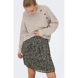 Only Midirock Damen Bedruckt Schwarz 34