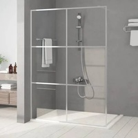 vidaXL Duschwand für Begehbare Dusche Silbern 140x195 cm ESG-Klarglas