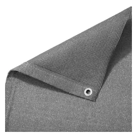 Tectake Balkonverkleidung 600 x 75 cm grau Polyethylen