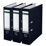 Leitz Qualitäts-Ordner DIN A4 80 mm Schwarz 3 St.