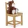 Relaxdays Kinderstuhl Rustico natur braun