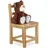 Relaxdays Kinderstuhl Rustico natur braun