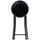 5five simply smart Klapphocker Kunststoff 30 x 45 x 30 cm Schwarz