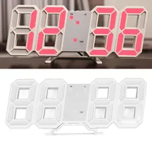 CHICIRIS 3D-LED-Wanduhr 0,00 Modellnummer weiß