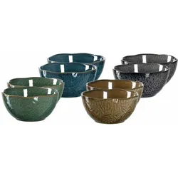 Leonardo MATERA Keramikschalen 12cm 8er Set gemischt - A