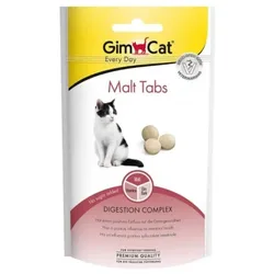 GIMCAT Every Day Tabs Malt 40 g Abschwellende Leckerbissen für Katzen