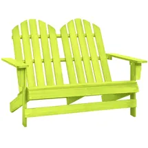 vidaXL Adirondack 2-Sitzer Massivholz  Tanne  Grün