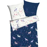 KAEPPEL Kinderbettwäsche Zauberwald indigo