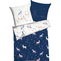 KAEPPEL Kinderbettwäsche Zauberwald indigo