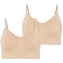 Jockey "BH Seamfree Stretch Bralette 2er Pack", Damen, Gr. S, N-Gr, beige, Obermaterial: 91% Polyamid PA. 9% Elasthan EL., BHs Bustier