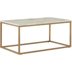 Couchtisch DELANO Marmor Optik / Gold