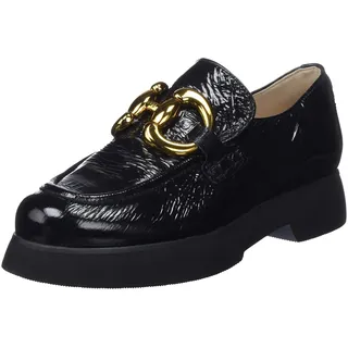 HÖGL Damen FRED Penny Loafer, Schwarz, 41.5 EU X-Weit
