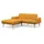 Home Affaire Ecksofa HOME AFFAIRE "Swift Scandic Design, komfortabler Federkern, Breite 192cm, L-Form", gelb (curcuma), B:192cm H:83cm T:176cm, 100% Polyester, Sofas, Ecksofa, Federkern-Polsterung, B/T/H: 192/83/176 cm