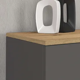 OTTO home ISEO 200 x 70 x 35 cm Grau / Eiche Wotan