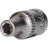 BRILLIANT TOOLS 1/4 Sechskant-Stecknuss, 4 mm