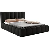 luxkor24 VELORA 160 x 200 cm Schwarz