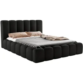 luxkor24 VELORA 160 x 200 cm Schwarz
