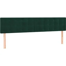 vidaXL Boxspringbett 180 x 200 cm Dunkelgrün