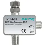 Axing TZU 4-01 BK-Dämpfungsregler für F-Stecker (0,5-20 dB)