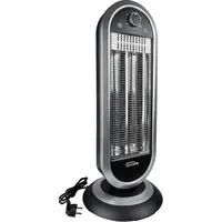 Güde Infrarot Heizstrahler GIH 900 (900 W Heizleistung, 2 Heizstufen (450/900 W) mit oder ohne Oszillation, 20 m3 max. Raumheizvermögen, Carbon-Heizelemente, großer Standfuß & Kippschutz, Tragegriff)